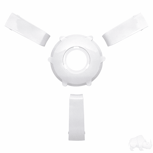 Giazza Steering Wheel Insert Kit, White