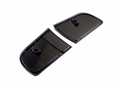 GLOVE BOX DOOR SET EZ TXT ALL YEARS - CARBON FIBER