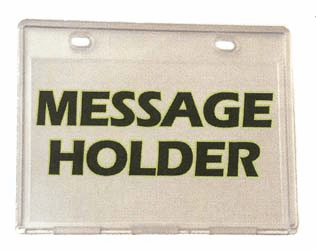 Golf Cart Message Holders