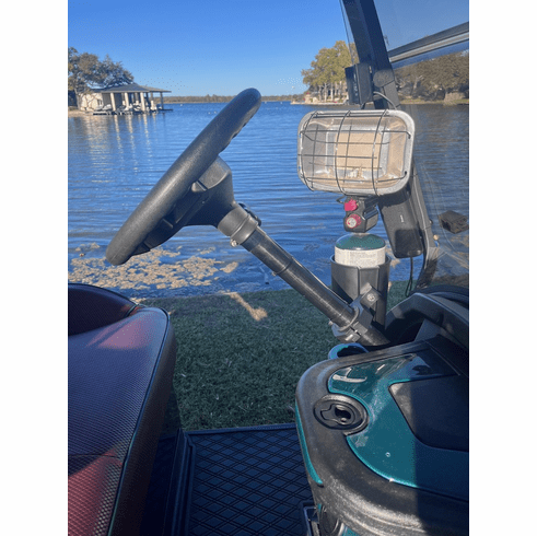 Golf Cart Steering Column Mounted Holder for Sand Bottle, Propane Heater, Drink Cup