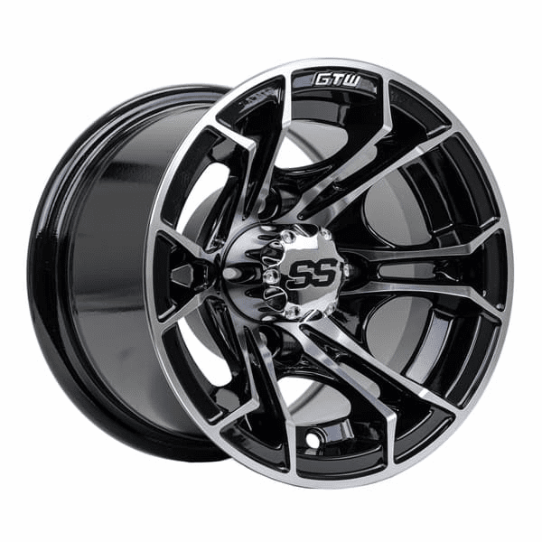 GTW Spyder Machined/Black 10 Inch Wheel