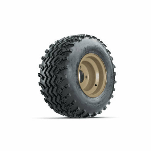 GTW Steel Stone Grey Centered 8 in Wheels with 18x9.50-8 Rogue All Terrain Tires Full Set