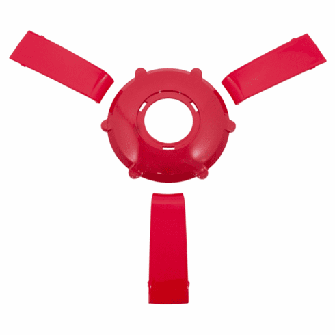 INSERT CAP & SPOKE SET ONLY FOR GIAZZA SOFT TOUCH STEER WHEEL - RED