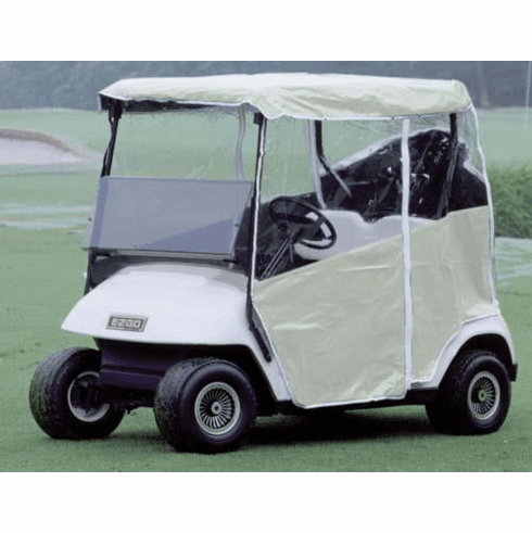 Ivory 3-Sided Over-The-Top Vinyl Enclosure - Fits Club Car DS 2000-Up