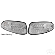 LED Clear Factory Style Headlights with Bezels, E-Z-Go RXV 08+
