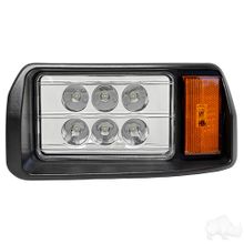 LED Headlight Assembly, Driver Side, Club Car DS 93+, 12-48V, Factory Style