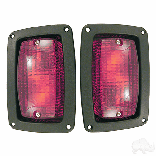 LED Taillights with Bezels, Club Car DS, Yamaha G14-G22