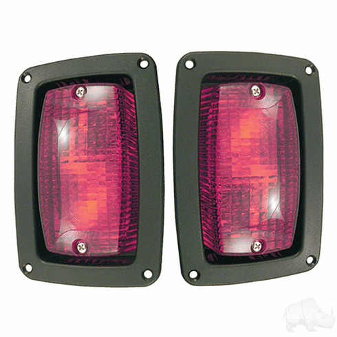 LED Taillights with Bezels, Club Car DS, Yamaha G14-G22