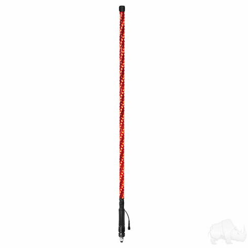 LED Whip Light Stick, 4' RGB Wrapped with remote Control Color