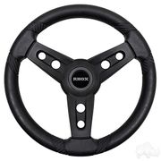 Lugana Steering Wheel, Black, E-Z-Go Hub