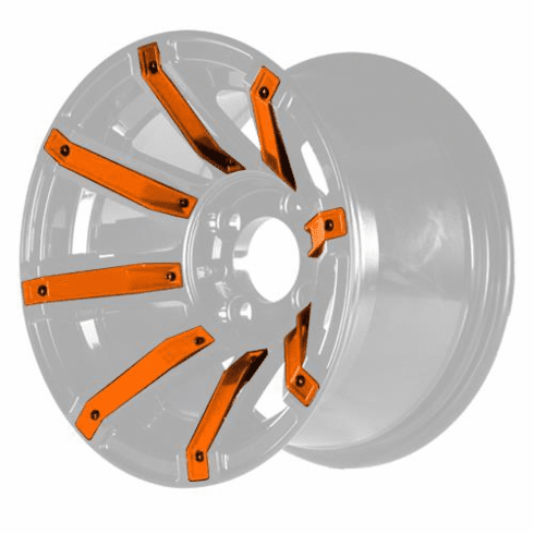 MadJax Orange Wheel Inserts for 14x7 Avenger Wheel