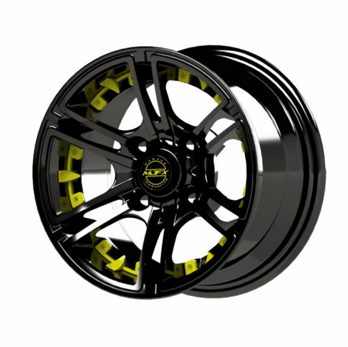 MadJax Yellow Wheel Inserts for 12x7 Mirage Wheel