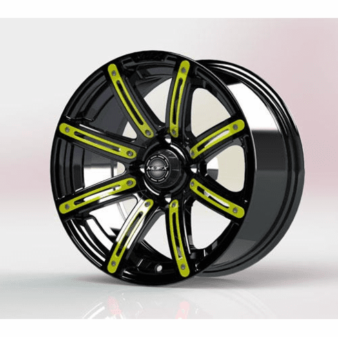 MadJax Yellow Wheel Inserts for 14x7 Illusion Wheel