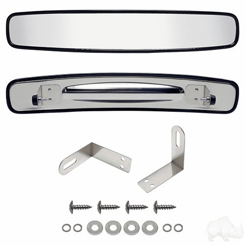 Mirror, Stainless Steel, 180 Degree Convex Roof Mount