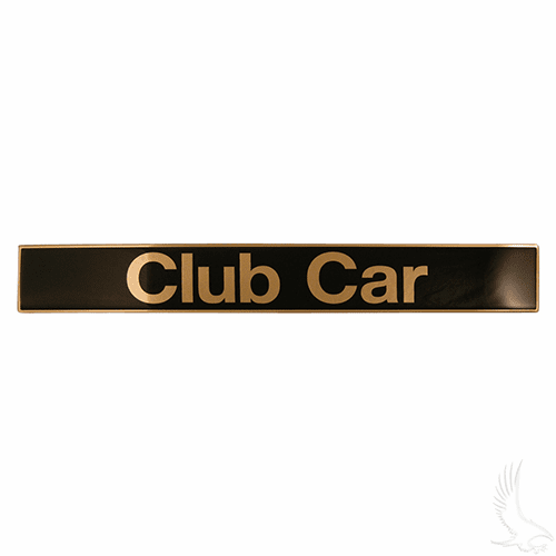 Name Plate, Black/Gold, Club Car Precedent 04+