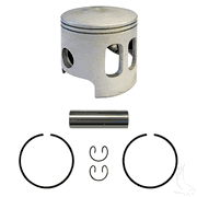 Piston and Ring Assembly, +.25mm, Yamaha G1 Gas