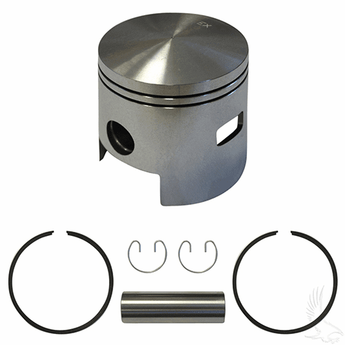 Piston and Ring Assembly, One Port +.25mm, E-Z-Go 2-cycle Gas 80-88