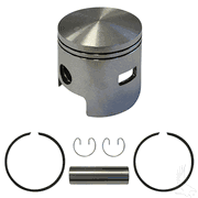 Piston and Ring Assembly, One Port +.50mm, E-Z-Go 2-cycle Gas 80-88