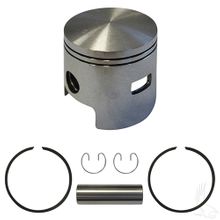 Piston and Ring Assembly, One Port +.50mm, E-Z-Go 2-cycle Gas 80-88