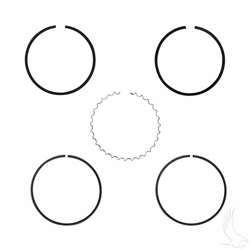 Piston Ring Set, +.25mm, E-Z-Go 4 Cycle Gas 93-08 Fuji-Robin Only, 295cc Only