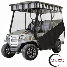 Red Dot Track Style Stock White Vinyl Enclosure for Club Car ONWARD w/ CGI Top (Years 2017-Up)