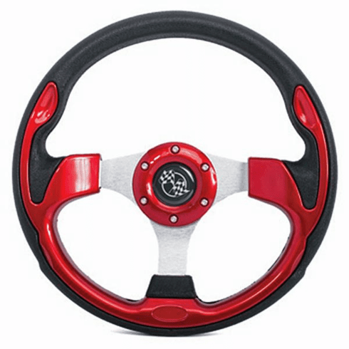 Red Rally Steering Wheel