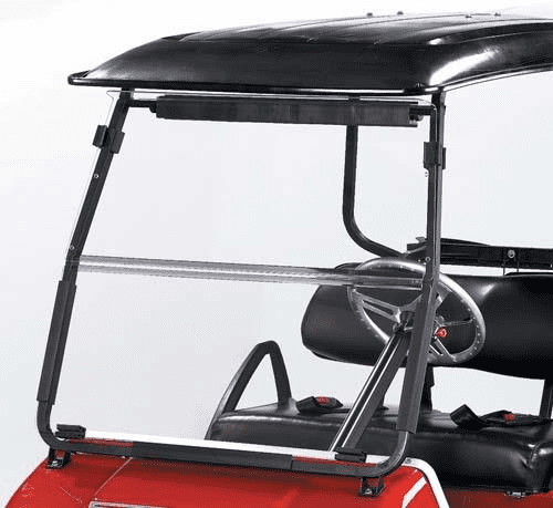 RedDot Club Car DS 1/4"  Folding Clear Windshield (Years 1982-2000.5)