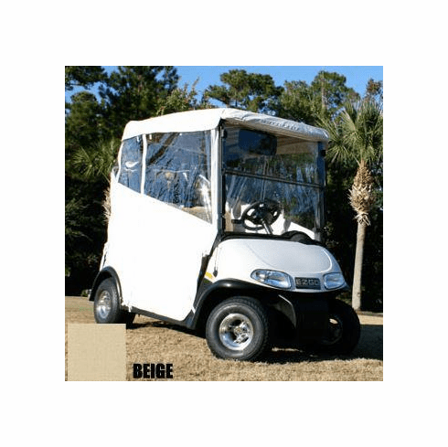 RedDot Club Car DS 2-Passenger Beige 3-Sided Over-The-Top Vinyl Enclosure (Years 2000-Up)