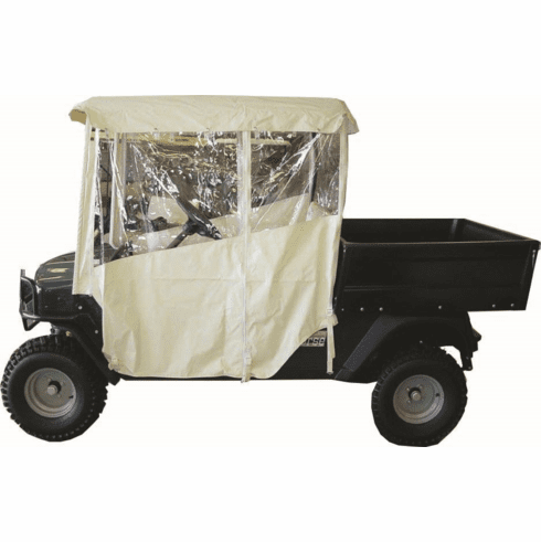 RedDot Club Car DS Straight Back w/ Hooks White 3-Sided Over-the-Top Enclosure (Years 1982-1999)