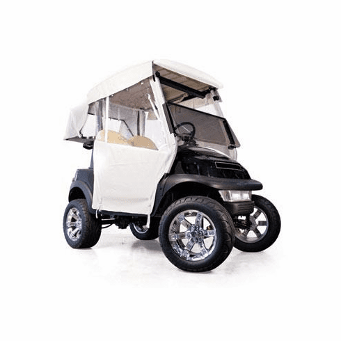 RedDot Club Car DS Straight Back w/ Hooks White 3-Sided Over-the-Top Enclosure (Years 2000-Up)