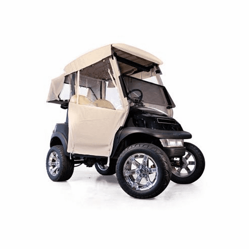 RedDot Club Car Precedent Straight Back w/ Hooks Beige 3-Sided Over-the-Top Enclosure (Years 2004-Up)