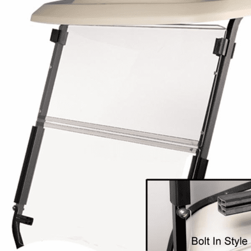 RedDot E-Z-GO TXT/T48 2+2 Bolt Folding Clear Windshield (Years 2014-Up)