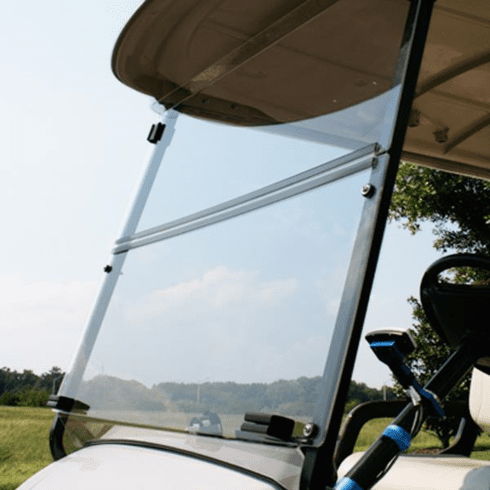 RedDot Yamaha Clear 3/16"  Thick Acrylic Folding Windshield with Factory Tops (Years 2007-2016)