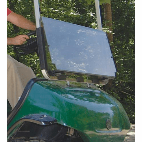 RedDot Yamaha G29/Drive Tinted 3/16"  Thick Acrylic Folding Windshield with Aftermarket Tops (Years 2007-2016)