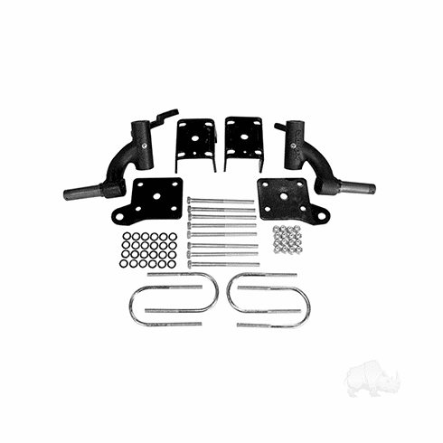 RHOX 3" Drop Spindle Lift Kit, E-Z-Go TXT Gas 01.5-08.5 & Electric 01.5+