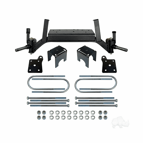 RHOX 5" Drop Axle Lift Kit, E-Z-Go TXT Gas 01.5-08.5 & Electric 01.5+