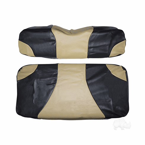RHOX Front Seat Cover Set, Sport Black/Tan, E-Z-Go TXT 96-13