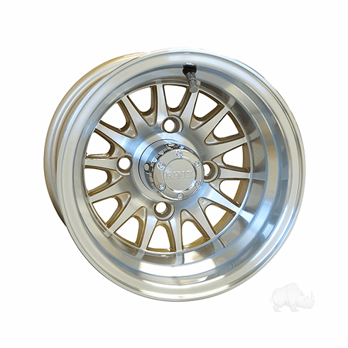 RHOX Phoenix, Machined w/ Pearl w/ Center Cap, 10x7 ET-15.5