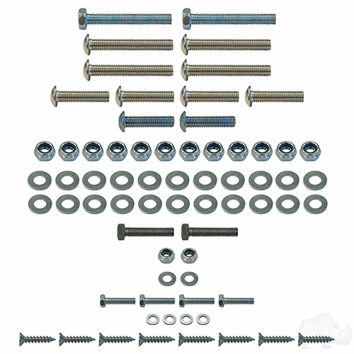 RHOX Replacement Hardware, SS Seat Kit, Club Car Tempo, Precedent 04+