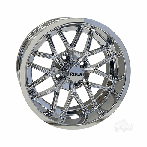 RHOX RX281, Chrome w/ Center Cap, 14x7 ET-25