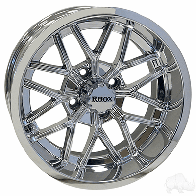 RHOX RX281, Chrome w/ Center Cap, 14x7 ET-25