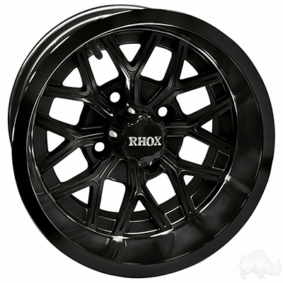 RHOX RX283, Gloss Black, 12x7 ET-25