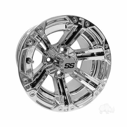 RHOX RX332, Chrome w/ Center Cap, 12x7 ET-25