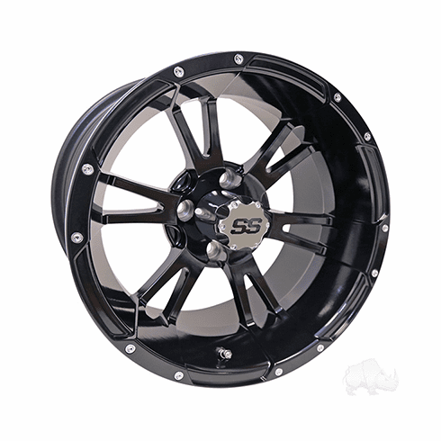 RHOX RX341, Black w/ Center Cap, 14x7 ET-25
