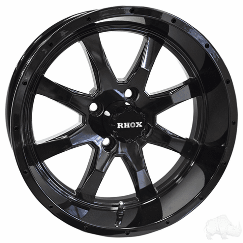 RHOX RX375, Gloss Black, 15x6, ET-15