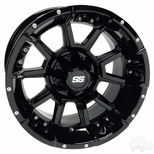 RHOX RX389, Gloss Black, 14x7 ET-25