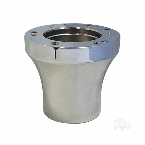 RHOX Steering Wheel Adapter, Chrome, Club Car Tempo, Onward, Precedent