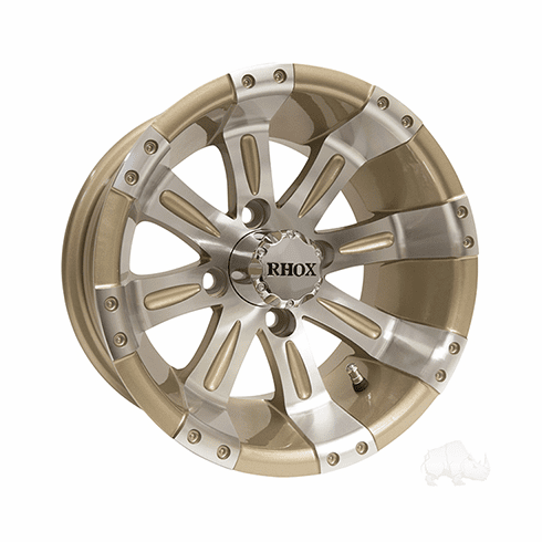 RHOX Vegas, Machined w/Pearl w/ Center Cap, 12x7 ET-25