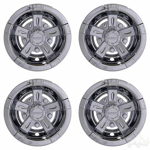 RHOX Wheel Cover, SET OF 4, 10" Vegas Chrome