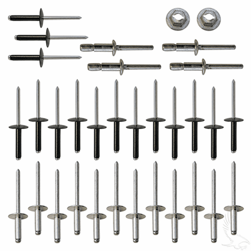 Rivet Kit, Body, E-Z-Go TXT 96+
